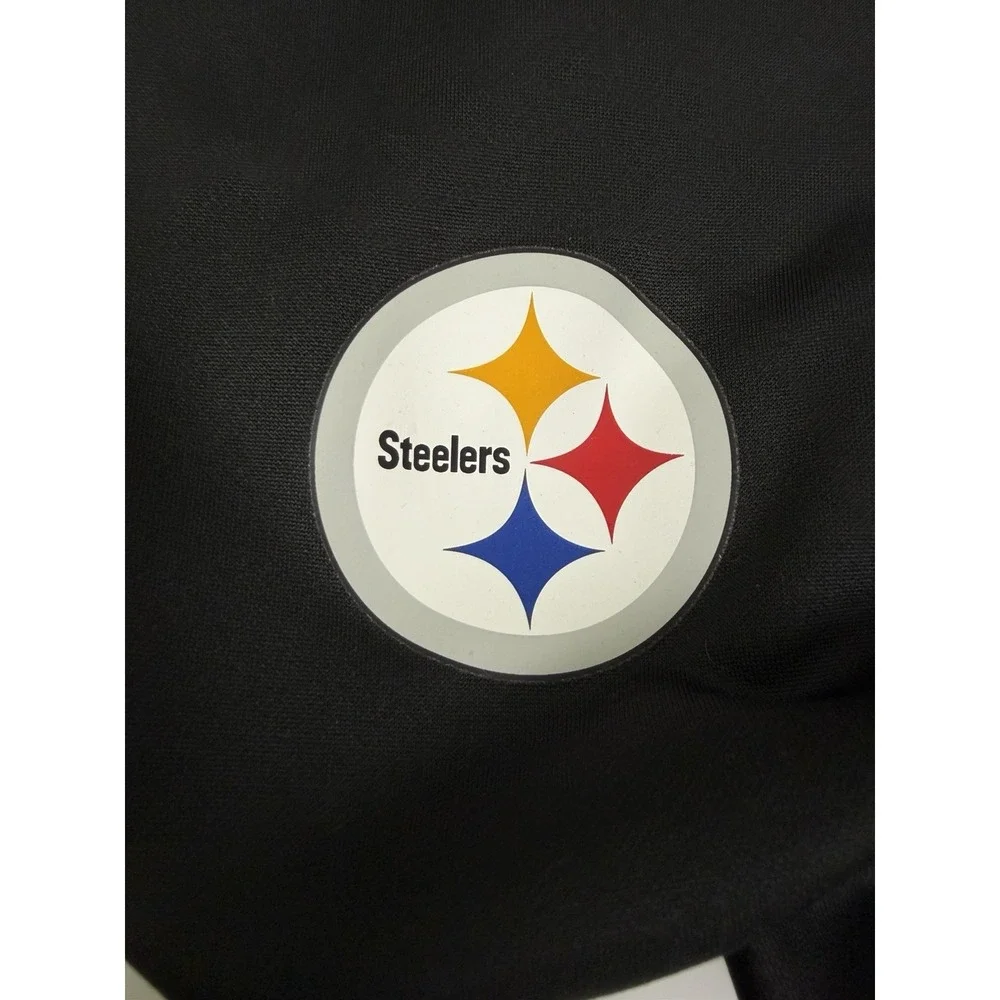 Pittsburgh Steelers‎ NFL Team Apparel 1/4 Zip Pullover Men's Medium Black Logo